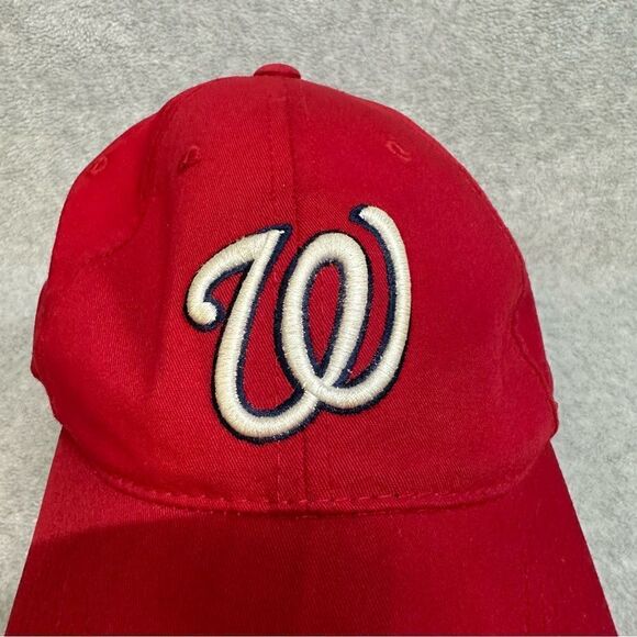 Washington Nationals Hat Ballcap Red Logo Team MLB Small Medium Adjustable Sport - Picture 2 of 12